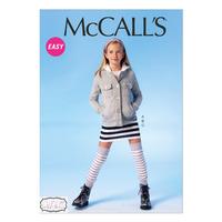 McCall\'s M7044 Girls\' Jacket, Skirt and Leg Warmers 378788
