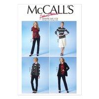 McCall\'s M7059 Misses\' Vest, Jacket, Tops, Skirt and Pants 378827