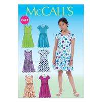 McCall\'s M7079 Girls\'/Girls\' Plus Dresses 378886