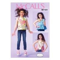 McCall\'s M7181 Girls\' Tops 379868