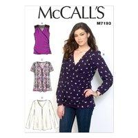 McCall\'s M7193 Misses\' Tops 37...
