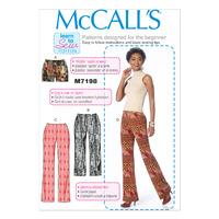 McCall\'s M7198 Misses\' Shorts and Pants 379909