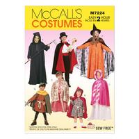 mccalls m7224 childrens boys and girls cape and tunic costumes 380170