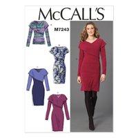 McCall\'s M7243 Misses\' Top and Dresses 380210