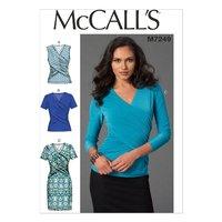 McCall\'s M7249 Misses\' Tops and Dress 380228