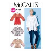 McCall\'s M7325 Misses\' Gathered Tops and Tunic 380553