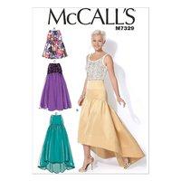 McCall\'s M7329 Misses\' Gathered Skirts 380561