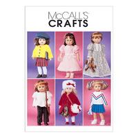 McCall\'s M3900 Doll Clothes For 18 Dolls 377887