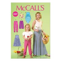 McCall\'s M7113 Children\'s/Girls\' Skirts and Pants 379829