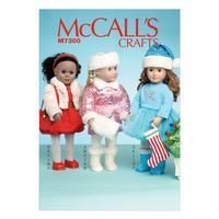 McCall\'s M7300 Clothes, Accessories, Stocking and Tree For 18 Doll 380362