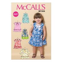 McCall\'s M7308 Toddlers\' Tent Dresses 380394