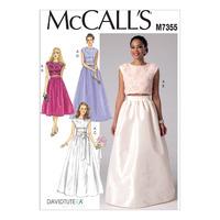 mccalls m7355 misses crop top and gathered skirts 380632