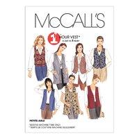 mccalls m2260 misses unlined vests in two lengths 377804