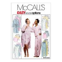 McCall\'s M2476 Misses\' Robe, Nightgown Or Top and Pull-On Pants Or Shorts 377814
