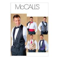 McCall\'s M4321 Men\'s Lined Vests, Bow Tie and Cummerbund 377903