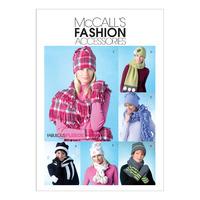 McCall\'s M4681 Misses\' Hats, Scarves and Convertible Mittens 377933