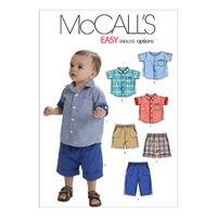 McCall\'s M6016 Infants\' Shirts, Shorts And Pants 378113