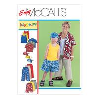 mccalls m6099 childrensboys shirt tank top pull on cropped pants pull  ...