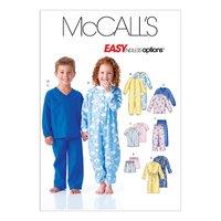 McCall\'s M6224 Toddlers\'/Children\'s Robe, Belt, Jumpsuit, Top, Shorts and Pants 378299