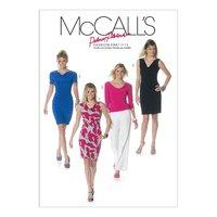 mccalls m6282 misses lined top and dresses 378321