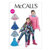 McCall\'s M6431 Children\'s/Girls\' Ponchos 378359