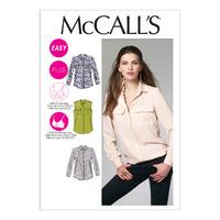 McCall\'s M6436 Misses\'/Women\'s Shirts 378363