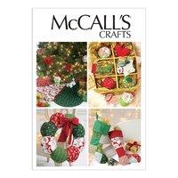 McCall\'s M6453 Ornaments, Wreath, Tree Skirt and Stocking 378368