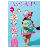 McCall\'s M6539 Infants\' Tops, Skirt, Pants, Panties and Hat 378429