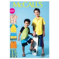 mccalls m6548 childrensboys shirt top and shorts 378430