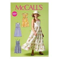 McCall\'s M6919 Girls\'/Girls\' Plus Dresses and Hat 378633