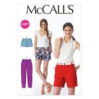 mccalls m6930 misses shorts and pants 378639