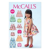 McCall\'s M6944 Toddlers\' Top, Dresses, Rompers and Panties 378661