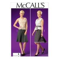 mccalls m7017 misses tops belt and skirts 378762