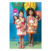 McCall\'s M7146 Children\'s/Girls\'/18 Dolls\' Dresses 379321