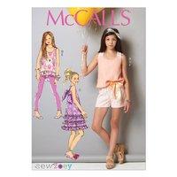McCall\'s M7150 Children\'s/Girls\' Top, Tunic, Dress, Shorts, Leggings and Headband 379335