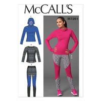 McCall\'s M7261 Misses\' Tops and Leggings 380275