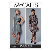 McCall\'s M7380 Misses\' Button-Up Collared Dresses 380690