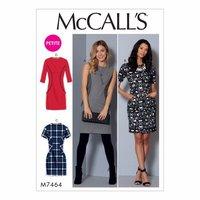 McCall\'s Patterns M7464 - Misses\'/Miss Petite Panelled Dresses 388490