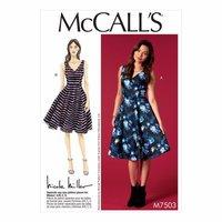 McCall\'s Pattern M7503 - Misses\' Sleeveless, V-Neck Dresses 388529