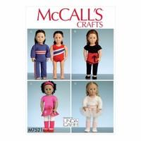 McCall\'s Pattern M7521 - Athletic and Dance Outfits for 18 Doll 388546