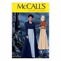 McCall\'s Pattern M7493 - Cropped Jacket, Floor-Length Coat and A-Line, Square-Neck Dress 388519