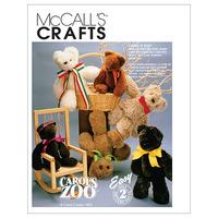 McCalls Patterns M6188 Carols Zoo Stuffed Animals 350737