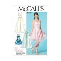 McCalls Ladies Sewing Pattern 7281 Party Dresses in 4 Styles