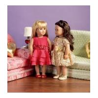 mccalls crafts sewing pattern 6853 doll clothes dresses shoes furnitur ...