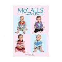 McCalls Baby Easy Sewing Pattern 7302 Fun Novelty Bibs