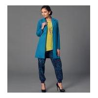 McCalls Ladies Sewing Pattern 7260 Waistcoat, Jacket, Top & Pants