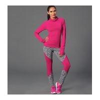 McCalls Ladies Easy Sewing Pattern 7261 Sports Tops & Leggings