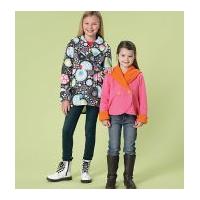 mccalls girls easy sewing pattern 7236 jackets scarf