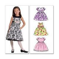 mccalls childrens easy sewing pattern 5793 summer dresses sash