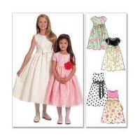 McCalls Girls Easy Sewing Pattern 5795 Special Occasion Dresses & Sash